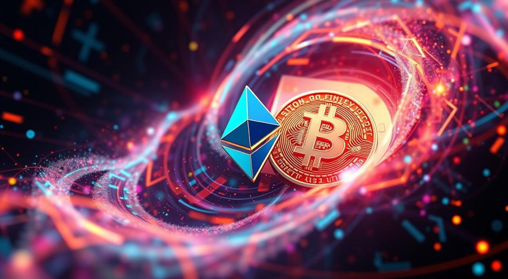 Bitcoin, Ethereum, criptomonedas populares